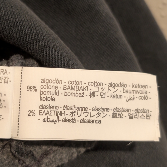 Zara Dark Grey Cropped Pullover Hoodie Sweatshirt - Picture 9 of 11